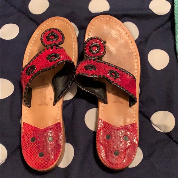 Red and black jack rogers - Picture 1 of 1